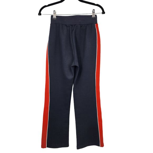 FRAME Blue and Red High Waisted Crop Track Ankle Pants Retro Women’s Size XS - Picture 3 of 6